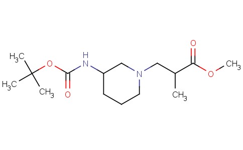 3-(3-TERT-BUTOXYCARBONYLAMINO-PIPERIDIN-1-YL)-2-METHYL-PROPIONIC ACID METHYL ESTER
